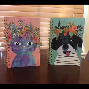 Mia Charro Fancy Floral Dog & Cat Spiral Journals